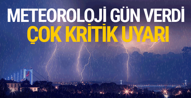Meteoroloji'den İstanbul için sarı alarm! Fırtına geri dönüyor