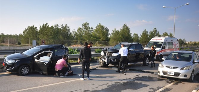 Lefkoşa’da trafik kazası: 1 kişi yaralandı