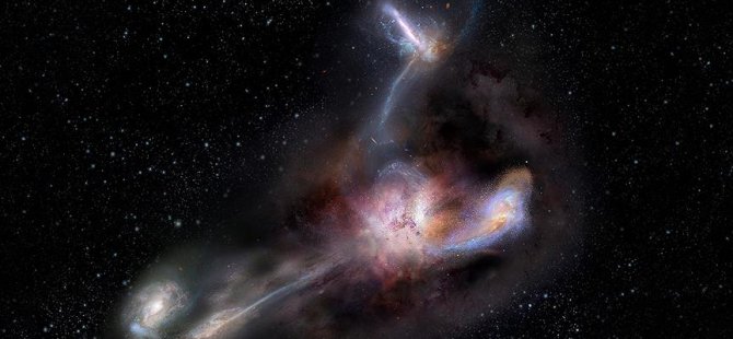 En parlak galaksi W2246-0526 komşularını yiyor