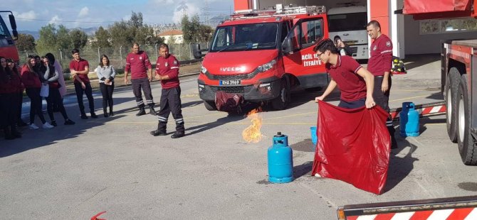 Öğrenciler Yangın Nedenleri ve Tedbirler Konusunda Bilgilendirildiler…