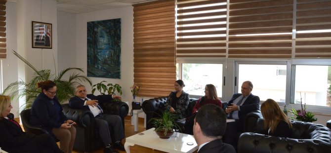 KKTC İçişleri Bakanı Ayşegül Baybars Daü Rektörü Prof. Dr. Necdet osam’ı ziyaret etti