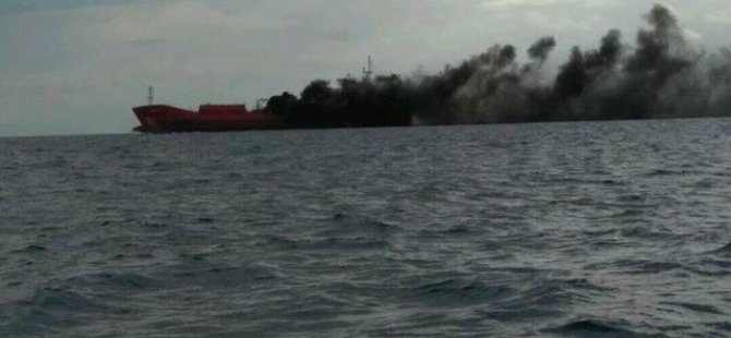Güney Kıbrıs'ta doğal gaz taşıyan yük gemisinde patlama