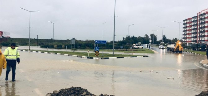 Güzelyurt'ta Manisa Bulvarı trafik akışına kapatıldı