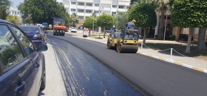 Girnede hafta sonu asfalt çalışması yapılacak