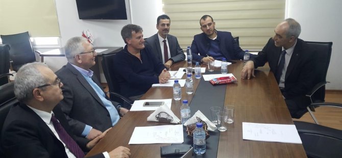 Kıb-Tek yetkilileri kurumu ziyaret eden YDP Başkanı Arıklı ile görüştü
