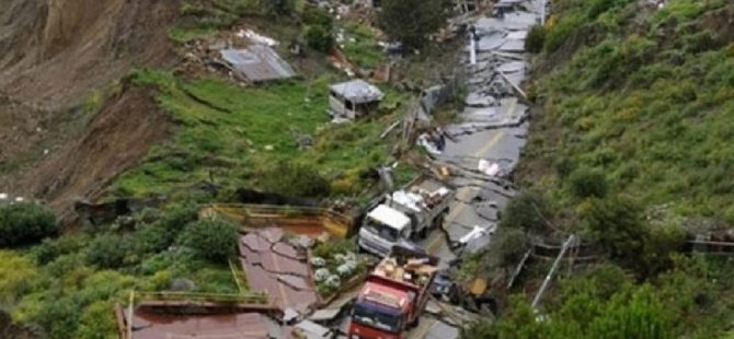 Bolivya'da toprak kayması: En az 8 kişi hayatını kaybetti