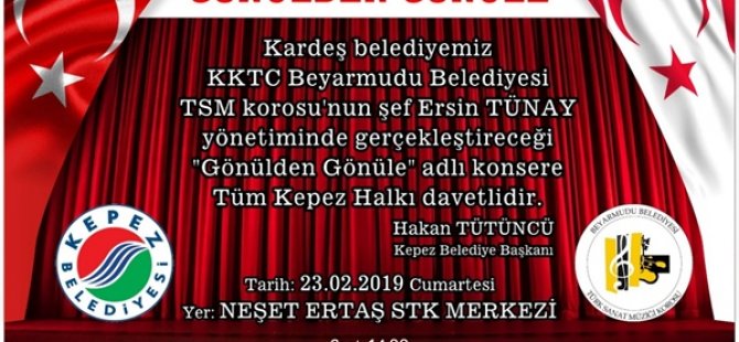 Türk Sanat Müziği (TSM) Korosu Kepez’de konser verecek.