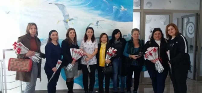Kıbrıslı Türk ve Kıbrıslı Rum sendikacılar onkoloji hastanesi’ni ziyaret etti