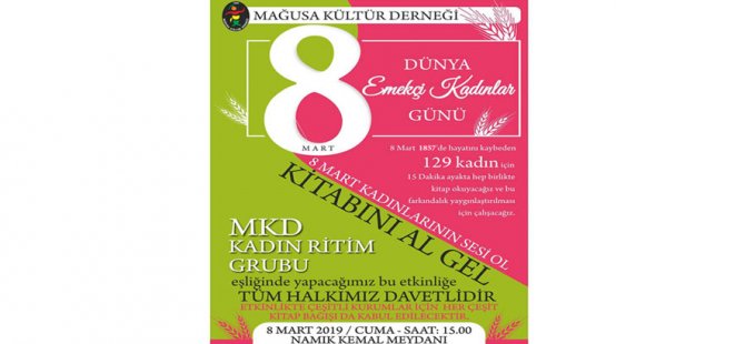 MKD’den 8 Mart’ta kitap okuma eylemi