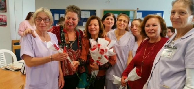 Türk ve Rum sendikaların temsilcilerinden , Lefkoşa Genel Hastanesi'ne ziyaret