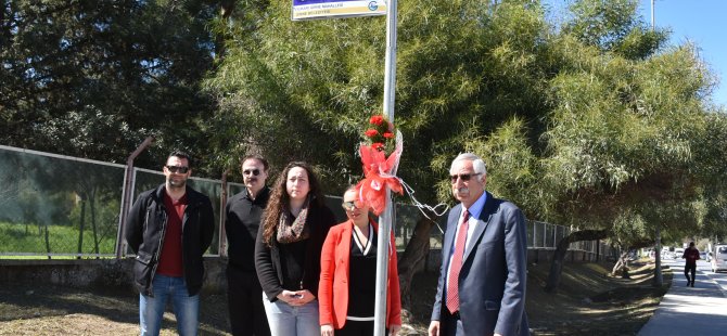 Şair Filiz Naldöven’in adı Girne’de bir sokağa verildi