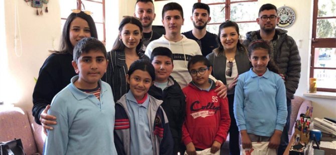 UBP Lefke İlçe Gençlik Kollarından Lefke ilkokullarındaki ihtiyaçlı çocuklara bağış