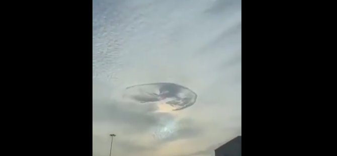 Gökyüzündeki gizemli ‘delik’ BAE sakinlerini korkuttu (Video)