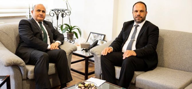 İskele Belediye Başkanı Hasan Sadıkoğlu'ndan Büyükelçi’ye teşekkür ziyareti