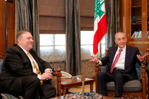 ABD Dışişleri Bakanı'yla görüşen Lübnan meclis başkanından Hizbullah yaptırımlarına tepki