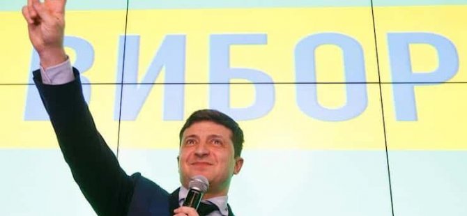 Ukrayna'da 1 Nisan şakası: Komedyen Zelenskiy devlet başkanlığı seçiminde ilk turun galibi oldu