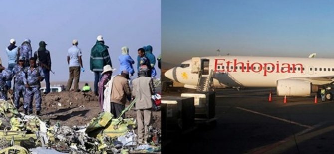 Etiyopya uçağı saatte 925 kilometre hızla yere çakılmış