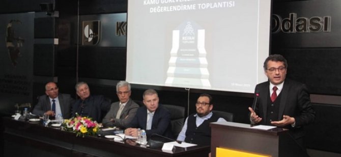 Erhürman, Kamu Görevlileri Yasa Tasarısı ile ilgili Kıbrıs Türk Ticaret Odası’nda düzenlenen değerlendirme toplantısına katıldı