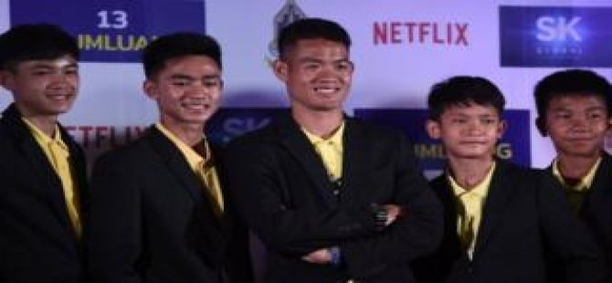 Tayland'da haftalarca mağarada mahsur kalan futbolcular Netflix'le anlaşma imzaladı