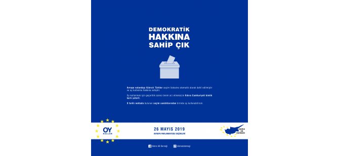 Kıbrıs AB Derneği: 26 Mayıs Pazar Günü Oy Kullan!