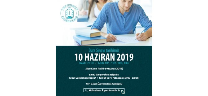 Girne Üniversitesi 2019 Burs Sıralama Sınavı 10 Haziran’da yapılacak