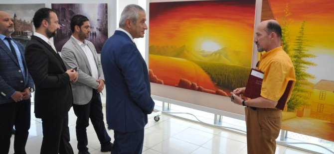 “Türkiye Sanatçıları Resim Sergisi” Ekonomi ve Enerji Bakanı Hasan Taçoy tarafından açıldı