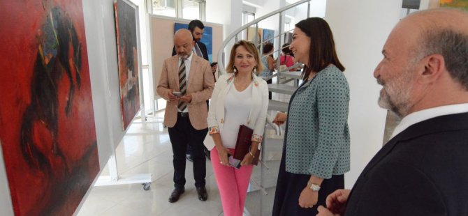 “Türkiye-Azerbaycan Sanatçıları Sergisi” İçişleri Bakanı Ayşegül Baybars tarafından açıldı