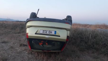 Nergisli kavşağındaki trafik kazasında bir kişi ağır yaralandı