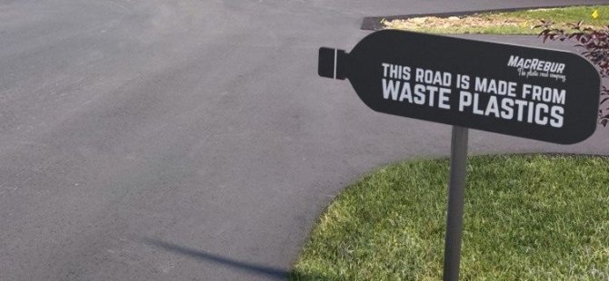 Plastik atıklardan asfalt yol üretildi