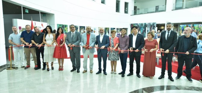 Sucuoğlu, Kıbrıs Modern Sanat Müzesi için hazırlanan sergilerin açılışını yaptı
