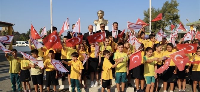 Eğitim yılının başlaması nedeniyle Akdoğan Dr. Fazıl küçük ilkokulu’nda tören