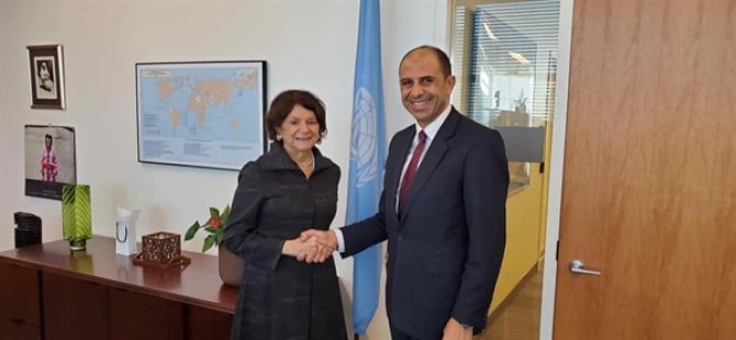 Özersay, BM Genel Sekreter Yardımcısı Di Carlo ile görüştü