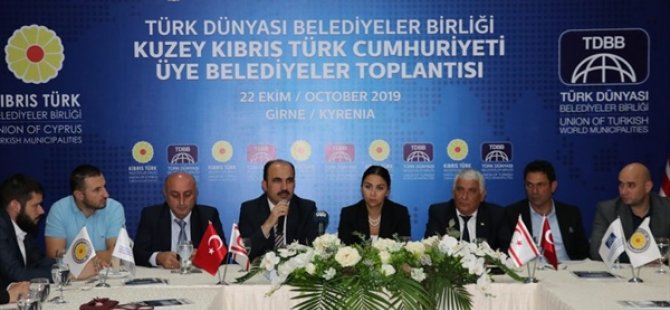 Türk Dünyası Belediyeler Birliği Üye Belediyeler Toplantısı KKTC'de yapıldı