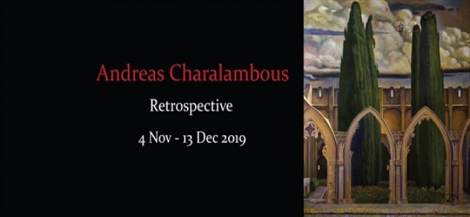 “Andreas Charalambous Retrospektif” sergisi eş zamanlı Bellapais Manastırı ve Art Rooms Galeri’de açılıyor