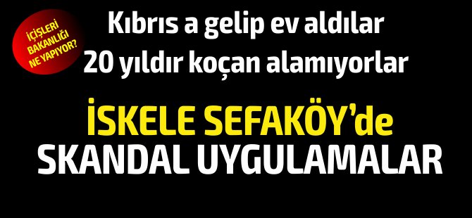 İskele Sefaköy'de karışlık işler! Koçan yok! Komite ise mahkemelik!