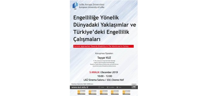 LAÜ’de “Engelliliğe Yönelik Dünyadaki Yaklaşımlar ve Türkiye’deki Engellilik Çalışmaları” konulu konferans düzenlenecek