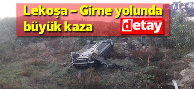 Lefkoşa - Girne Anayolu’nda Trafik Kazası: 1 Yaralı