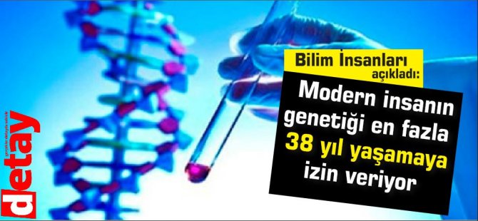 Modern insanın genetiği en fazla 38 yıl yaşamaya izin veriyor