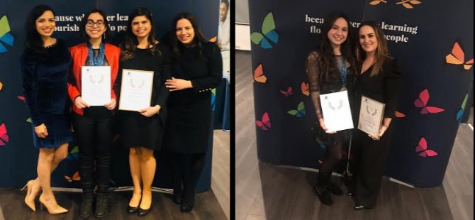 “Outstanding Pearson Learner Awards” ödül töreninde Yakın Doğu Koleji öğrencileri iki Dünya, iki de Avrupa birinciliği ödülü alarak fark yarattı