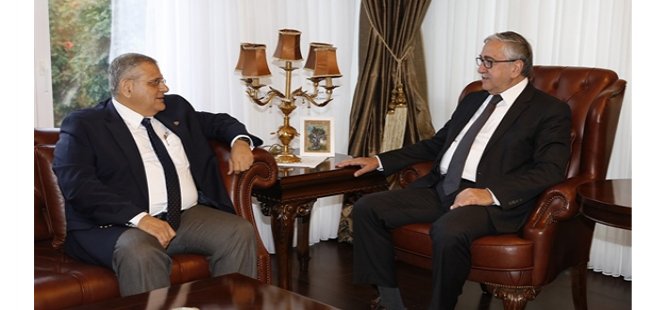 Cumhurbaşkanı Mustafa Akıncı, DAÜ heyetini kabul etti