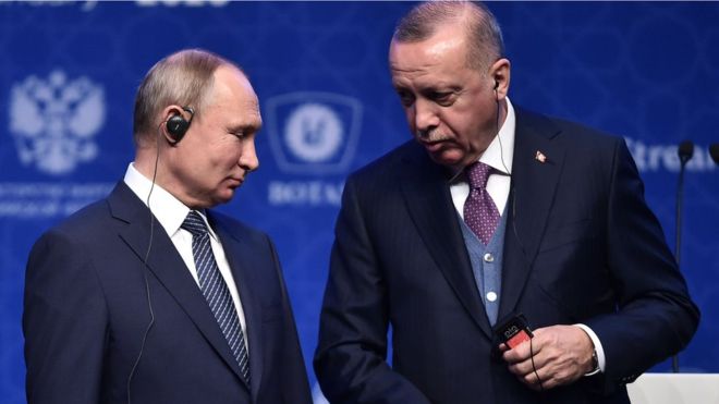 Erdoğan ve Putin'den Libya'da ateşkes çağrısı