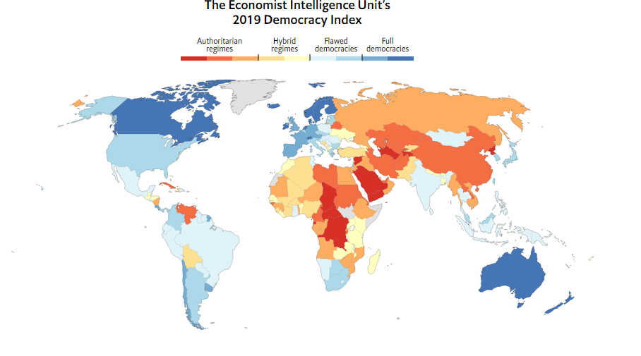 2019 Demokrasi Endeksi: Kıbrıs 34, Türkiye 110’uncu sırada