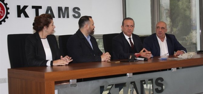 DP Genel Başkanı Ataoğlu ve heyeti KTAMS’ı ziyaret etti
