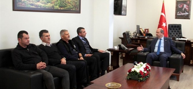 Başbakan Tatar Hür-iş yetkililerini kabul etti. Tatar: “önemli olan KKTC’nin istikrarını korumak"