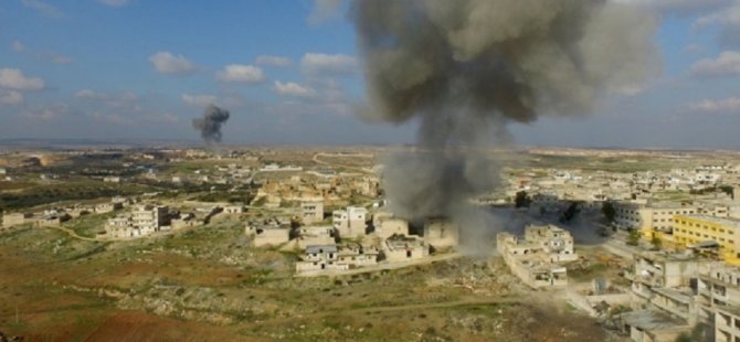 İdlib’de 18 sivil yerleşim Rus bombardımanı altında