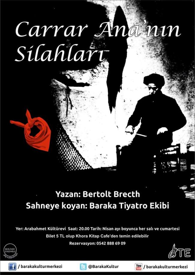 Baraka Tiyatro Ekibi’nden Bir Brecht Oyunu “Carrar Ana’nın Silahları”