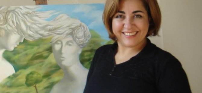 Kıbrıs Modern Sanat Müzesi için sanatçı Rana Amrahova, Kovid 19’u tuvale yansıttı
