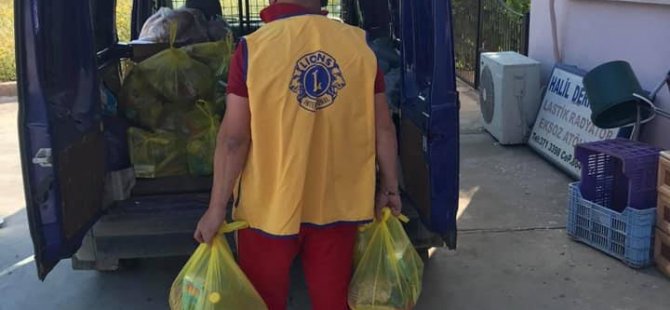 Mağusa Mesarya Lions Kulübü Gıda Yardımlarına Başladı
