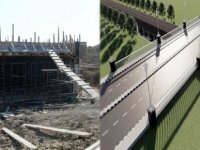 Gönyeli’de ‘Özgürlük Köprüsü’ inşaatı ilerliyor