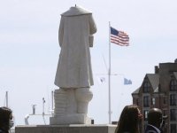 ABD'de Kristof Kolomb heykelinin başı koparıldı